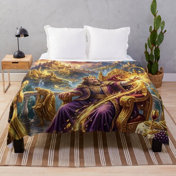 Aperçu de l'œuvre King Midas Golden Touch - Fantasy Art créée et vendue par Lucid Dream Pixel.