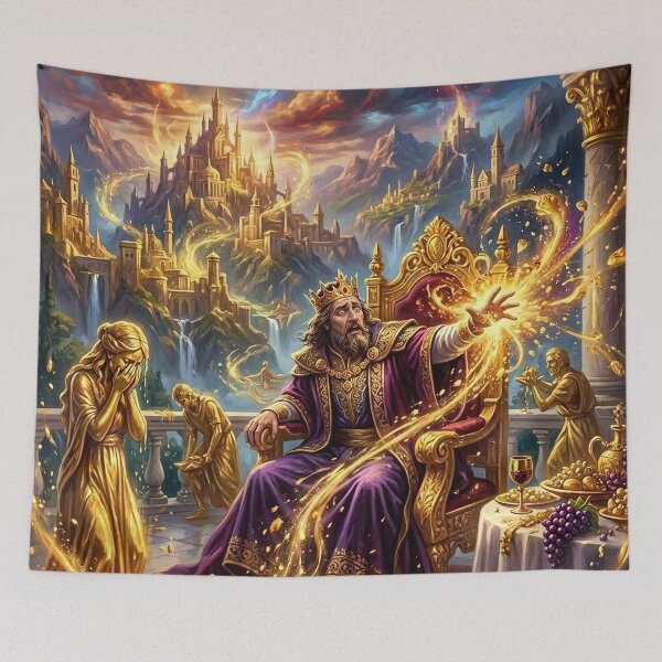 Item preview, King Midas Golden Touch - Fantasy Art designed and sold by Lucid Dream Pixel.