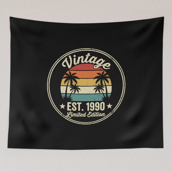 Item preview, Vintage Est. 1990 Limited Edition Born Nineteen Ninety 34th Birthday Retro Legend designed and sold by PopStars1993.