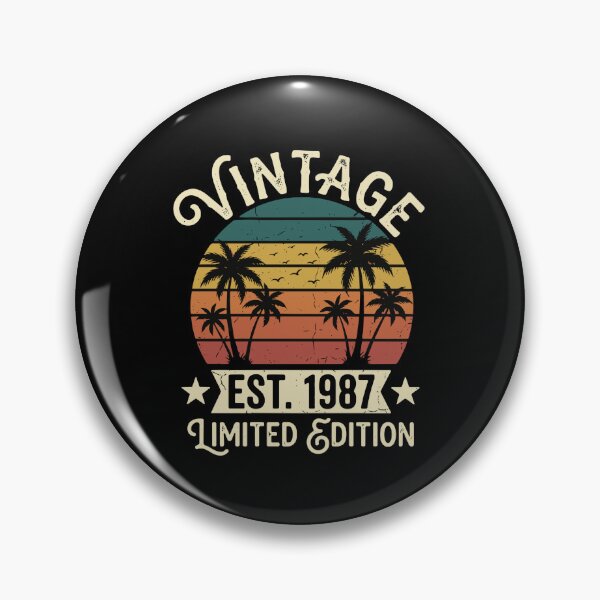 Item preview, Vintage Est. 1987 Limited Edition Birthday For People Born In 1987 designed and sold by PopStars1993.