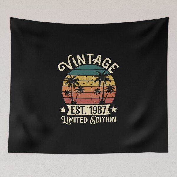 Item preview, Vintage Est. 1987 Limited Edition Birthday For People Born In 1987 designed and sold by PopStars1993.