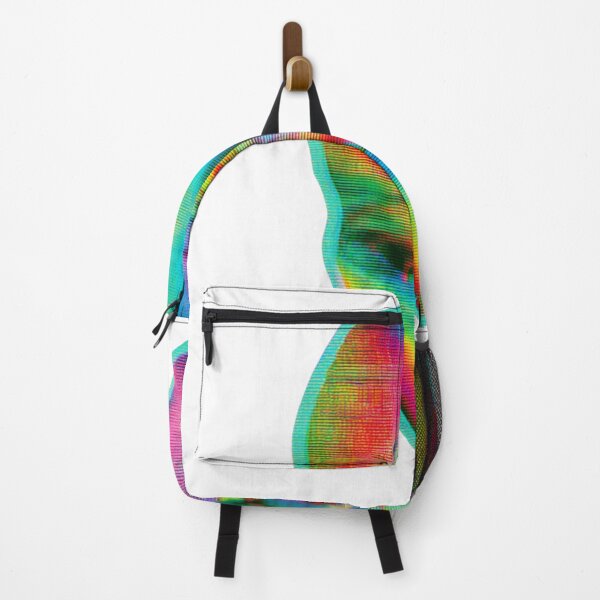 Item preview, Psychedelic Glitch Art Face Distorted Smile Meme designed and sold by NicolasGlowArt.