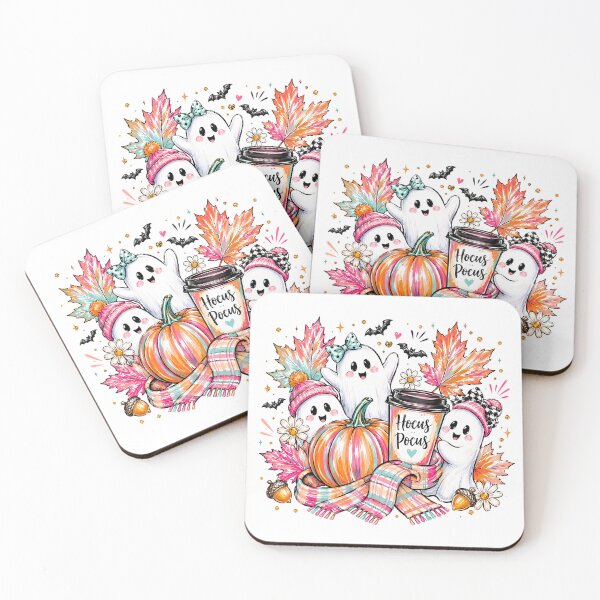 Item preview, Hocus Pocus Cute Ghosts Cozy Halloween Magic designed and sold by CleanDecor.