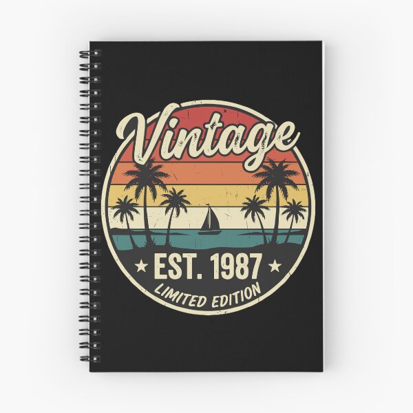 Item preview, Vintage Est. 1987 Limited Edition Birthday Born In 1987 Retro Men Women designed and sold by PopStars1993.