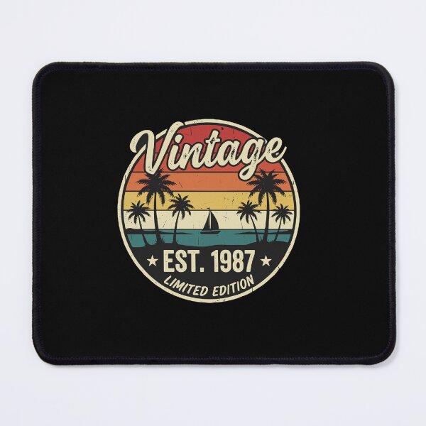 Item preview, Vintage Est. 1987 Limited Edition Birthday Born In 1987 Retro Men Women designed and sold by PopStars1993.