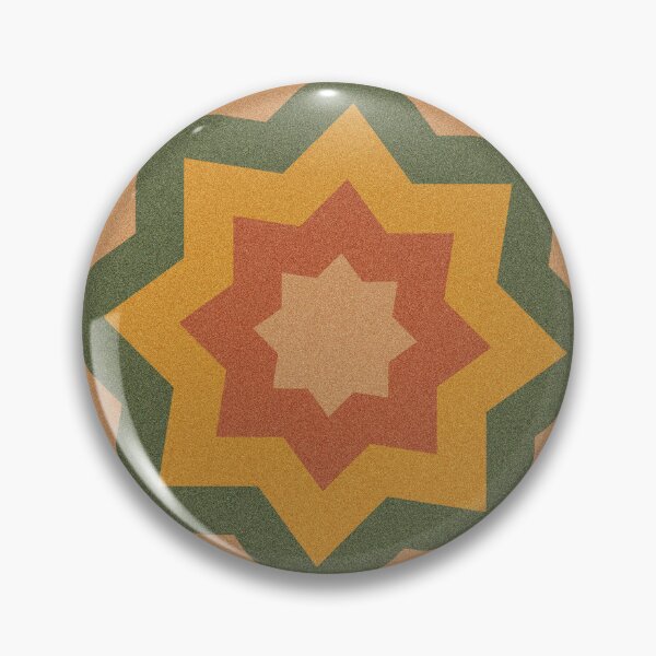 Item preview, Seventies Earth Tone Starburst Geometric Pattern designed and sold by IammeemmaI.