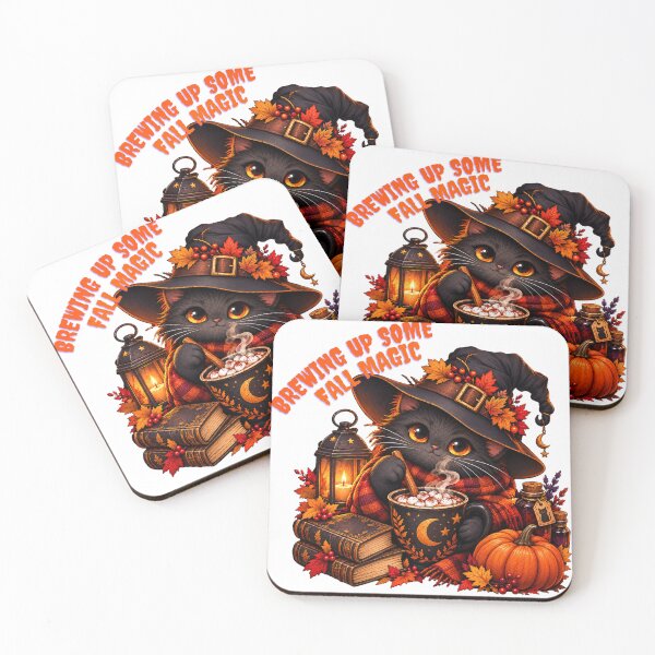Item preview, Witchy Black Cat Brewing Fall Magic designed and sold by Sycamorre.