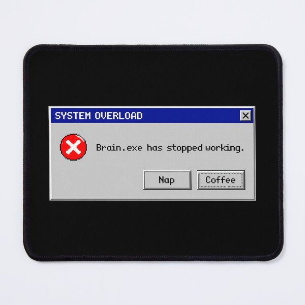 Item preview, Retro System Overload Error designed and sold by AurossaDesign.