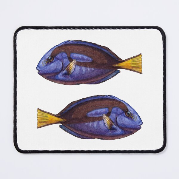 Item preview, Blue Tangs - Watercolor Illustration designed and sold by AquarellChill.