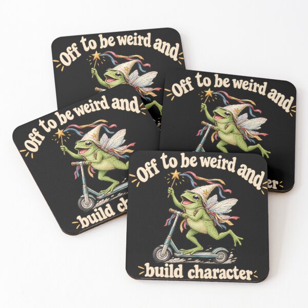 Item preview, Off To Be Weird And Build Character Cottagecore Fairy Frog designed and sold by VGAfanatic.