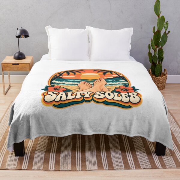 Item preview, Salty Soles Beach Sunset Vintage Graphic designed and sold by KawaiiOrbit.