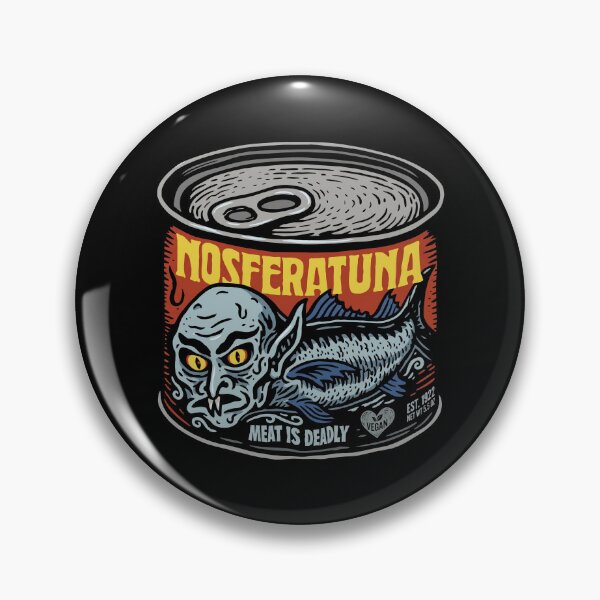 Item preview, Nosferatuna - Meat Is Deadly - Go Vegan designed and sold by aleggsaurus.
