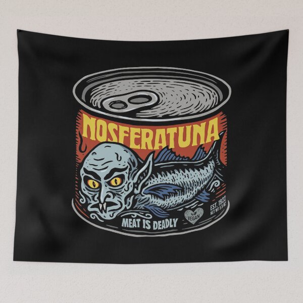 Item preview, Nosferatuna - Meat Is Deadly - Go Vegan designed and sold by aleggsaurus.