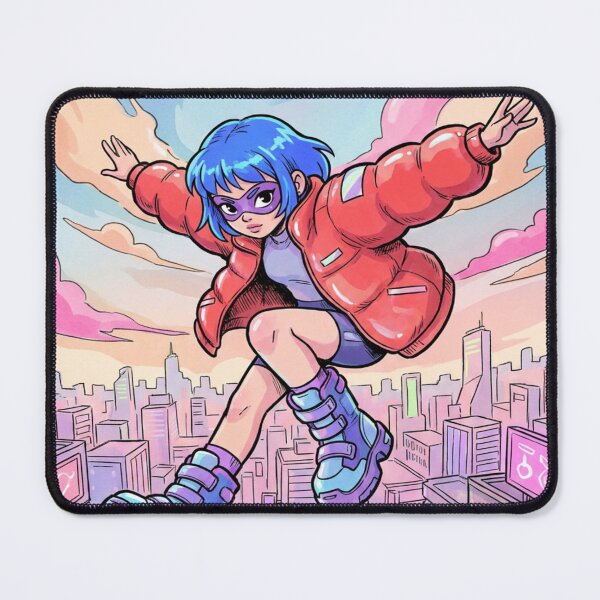 Item preview, Retro Cartoon Superhero Girl designed and sold by JanjjaSoulInk.