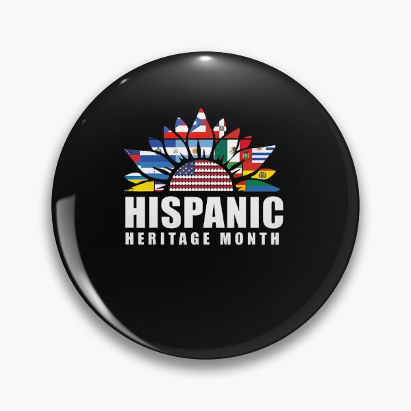 Item preview, National Hispanic Heritage Month Sunflower All Countries designed and sold by RealestInternet.