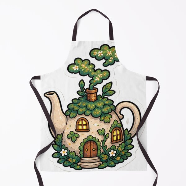 Item preview, Cozy Teapot Cottage House Fantasy Aesthetic designed and sold by denybz.