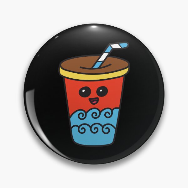 Item preview, Happy Red and Blue Layered Boba Tea designed and sold by TinySipStudio.