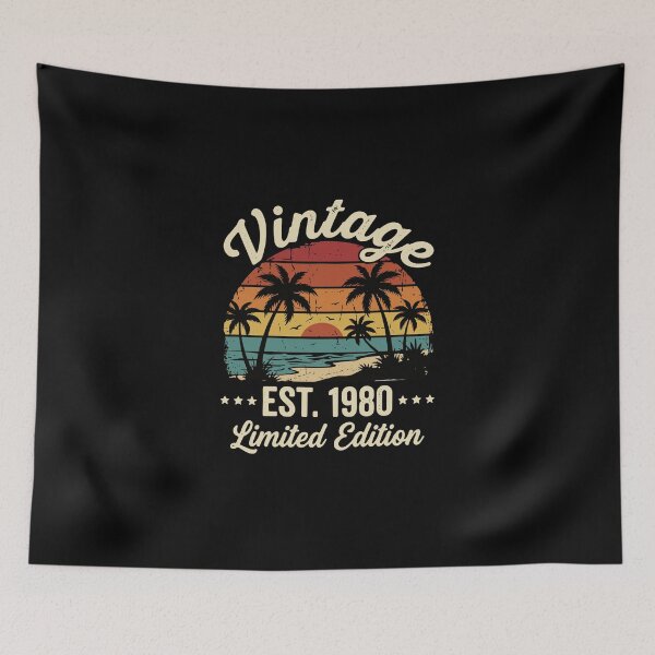 Item preview, Vintage Est. 1980 Limited Edition Born 1980 44th Birthday designed and sold by PopStars1993.