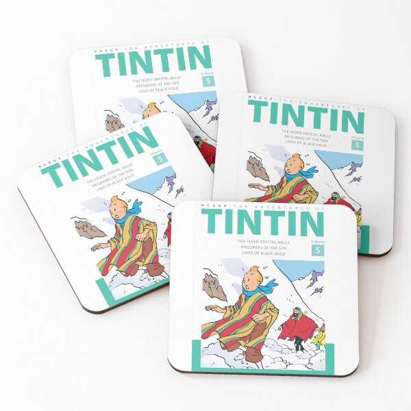Item preview, The Adventures Of TinTin Comic Book Cover Art Original Custom Vintage Movie Poster designed and sold by Cool Robot Bro..