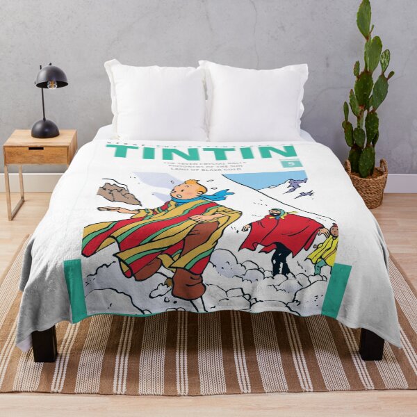 Item preview, The Adventures Of TinTin Comic Book Cover Art Original Custom Vintage Movie Poster designed and sold by Cool Robot Bro..