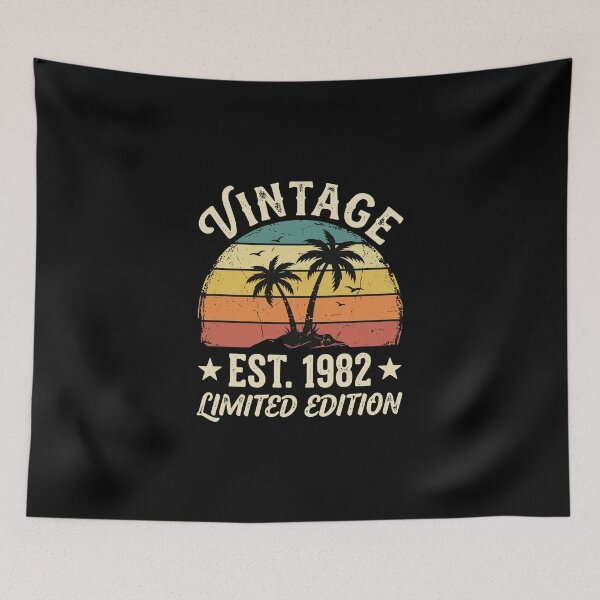 Item preview, Vintage Est. 1982 Limited Edition Birthday Born 1982 Men Women designed and sold by PopStars1993.