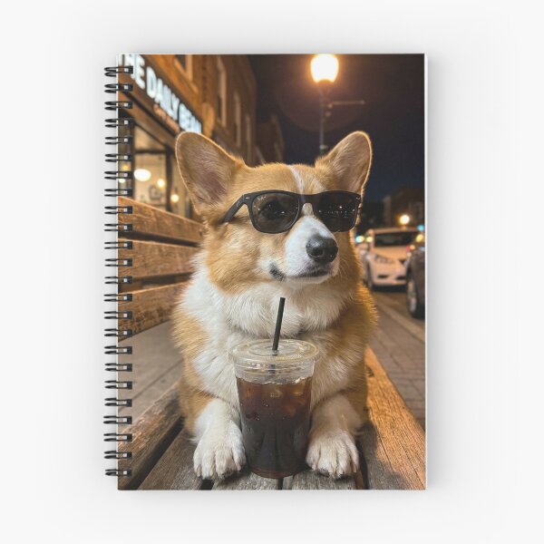 Item preview, Dog Drinking Iced Coffee designed and sold by world+167.