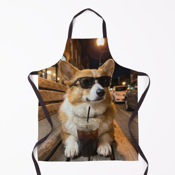 Item preview, Dog Drinking Iced Coffee designed and sold by world+167.