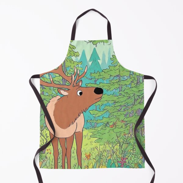 Item preview, Whimsical Forest Elk Illustration – Vintage Nature & Wildlife Art designed and sold by BLUESKY11a.