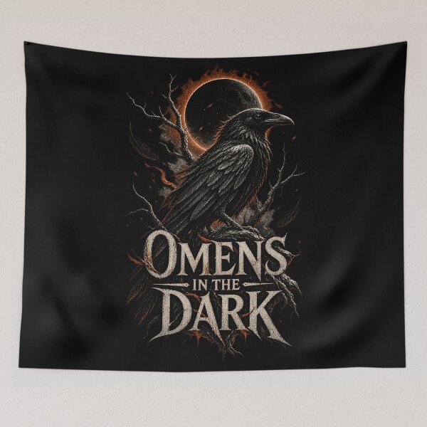 Item preview, Omens in the Dark – Raven Norse Mythology Gothic Viking Art designed and sold by R3XFORGE.