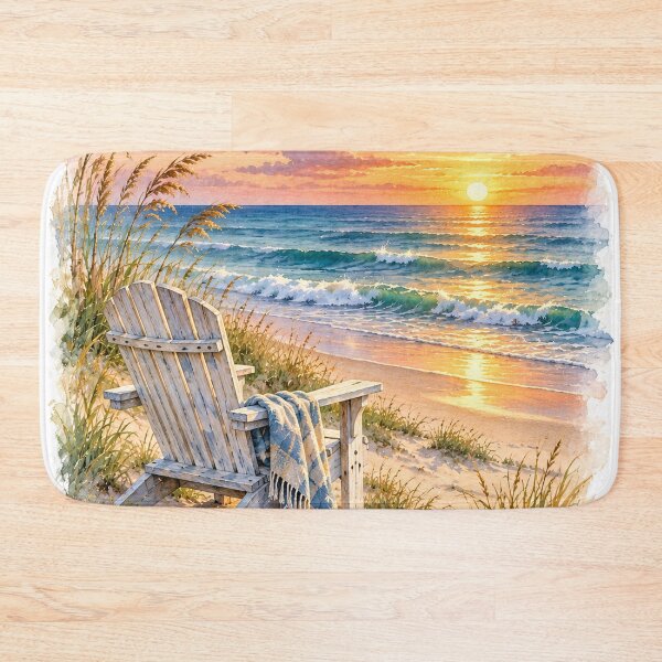 Item preview, Beach Sunset Watercolor designed and sold by MystAvalon.
