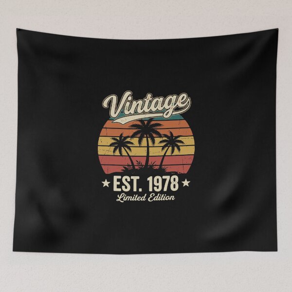 Item preview, Vintage Est. 1978 Limited Edition Birthday Born In 1978 designed and sold by PopStars1993.