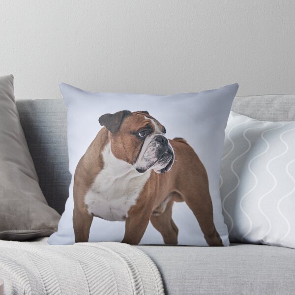 Item preview, English Bulldog Standing Proudly in the Snow designed and sold by VanGaldo.