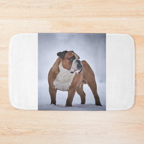 Item preview, English Bulldog Standing Proudly in the Snow designed and sold by VanGaldo.