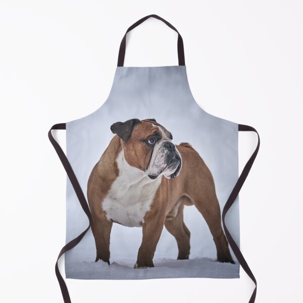 Item preview, English Bulldog Standing Proudly in the Snow designed and sold by VanGaldo.