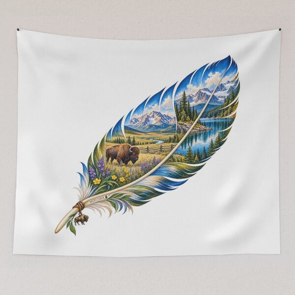 Item preview, Montana Big Sky Feather designed and sold by Whimspired By Paxx.