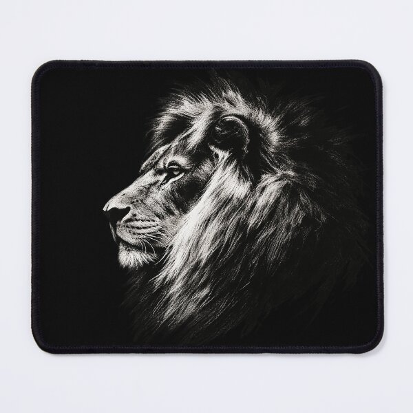 Item preview, Majestic Lion Black and White Portrait designed and sold by Michael J Design.