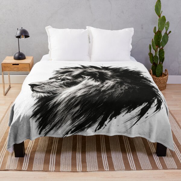 Item preview, Majestic Lion Black and White Portrait designed and sold by Michael J Design.