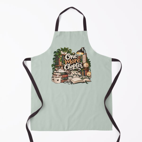 Item preview, One More Chapter - Cozy Reading Cat & Books Illustration designed and sold by Ozyven-Creation.