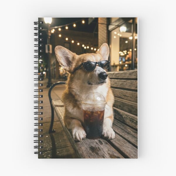 Item preview, Dog Drinking Iced Coffee designed and sold by world+167.