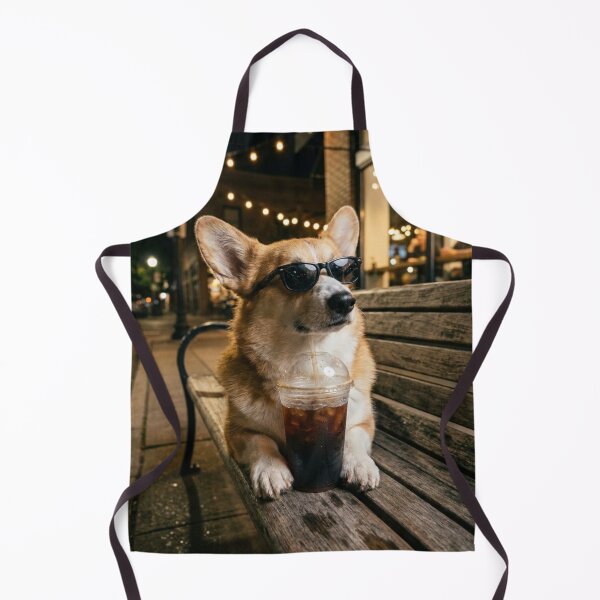 Item preview, Dog Drinking Iced Coffee designed and sold by world+167.