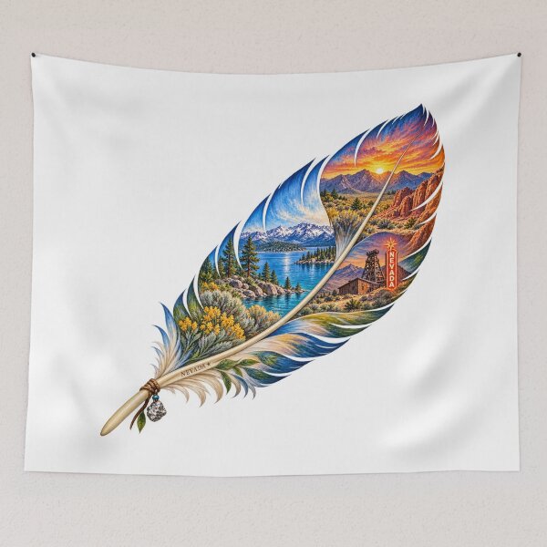 Item preview, Nevada Desert Lights Feather designed and sold by Whimspired By Paxx.
