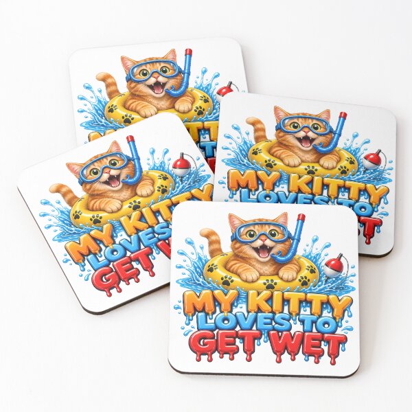 Item preview, My Kitty Loves To Get Wet designed and sold by TshirtsOnline-.