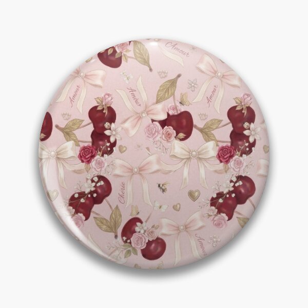 Item preview, Cherry Coquette Pattern Best Selling Design 2026 / Pink and Red / Roses  Aesthetic Girl Y2k Coquette Pinterest Girl Mini Top  Phone Case Blanket Mug Journal designed and sold by TeenLake.
