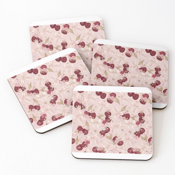 Item preview, Cherry Coquette Pattern Best Selling Design 2026 / Pink and Red / Roses  Aesthetic Girl Y2k Coquette Pinterest Girl Mini Top  Phone Case Blanket Mug Journal designed and sold by TeenLake.