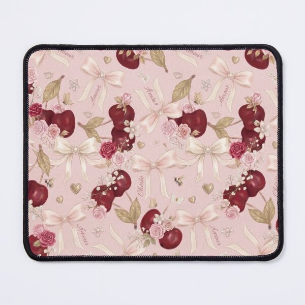 Item preview, Cherry Coquette Pattern Best Selling Design 2026 / Pink and Red / Roses Aesthetic Girl Y2k Coquette Pinterest Girl Mini Top Phone Case Blanket Mug Journal designed and sold by TeenLake.