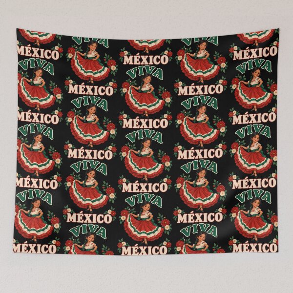 Item preview, Viva Mexico Mexican Independence Day Folklorico Girl designed and sold by RealestInternet.