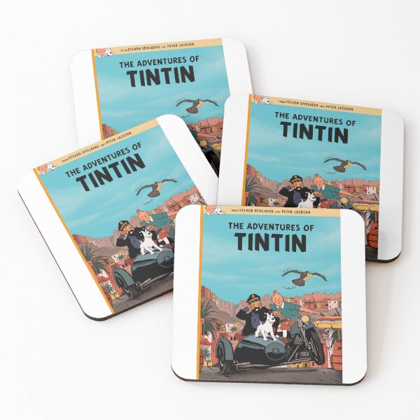 Item preview, The Adventures Of TinTin Comic Book Cover Art Original Custom Vintage Movie Poster designed and sold by Cool Robot Bro..