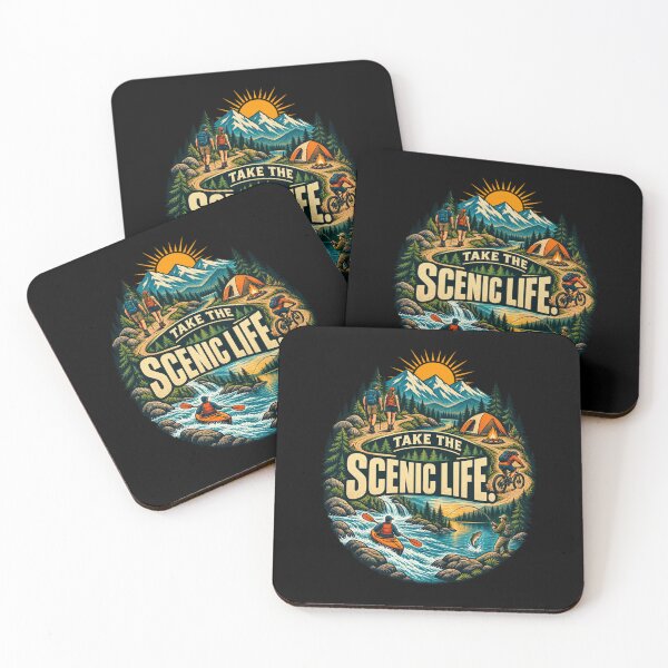 Item preview, Take the Scenic Life - Outdoors  designed and sold by Good Mood Foundry.