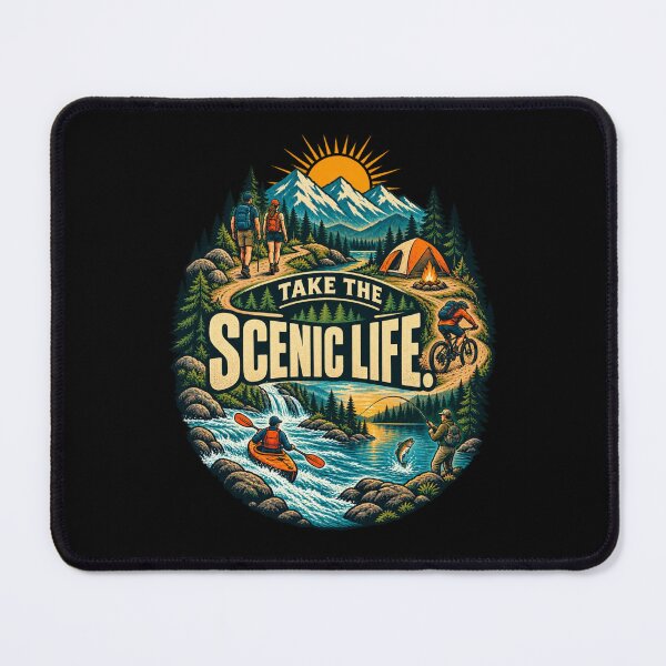 Item preview, Take the Scenic Life - Outdoors designed and sold by Good Mood Foundry.