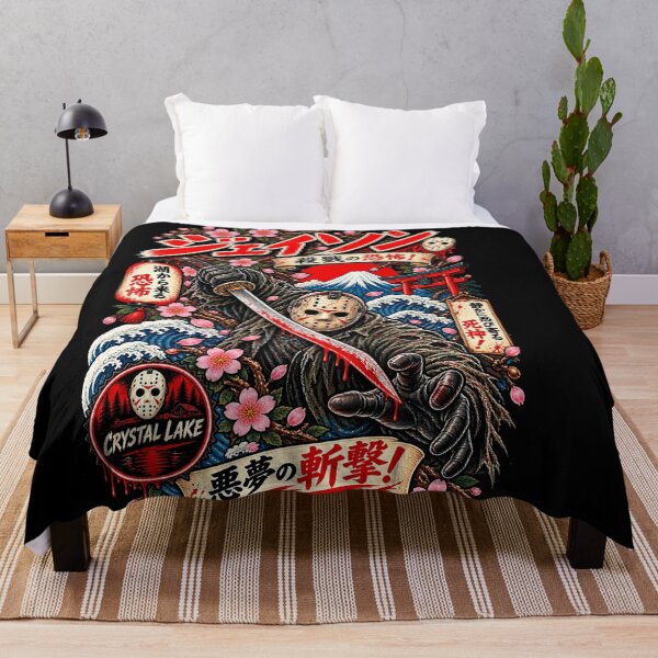 Item preview, Masked Slasher Samurai Japanese Horror Art designed and sold by ElizBurkes.